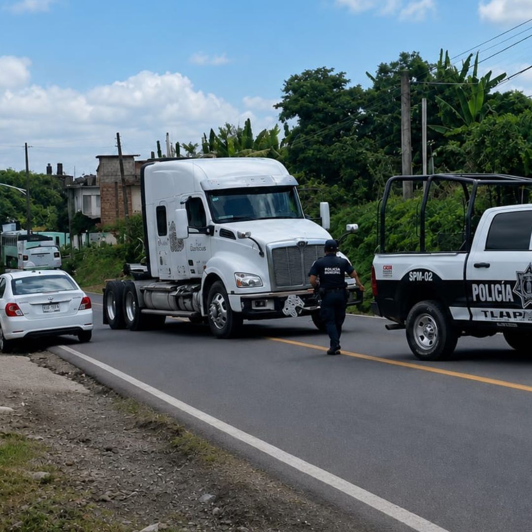 Detienen a Presunto Robacamiones en Tlapacoyan, al Norte de Veracruz