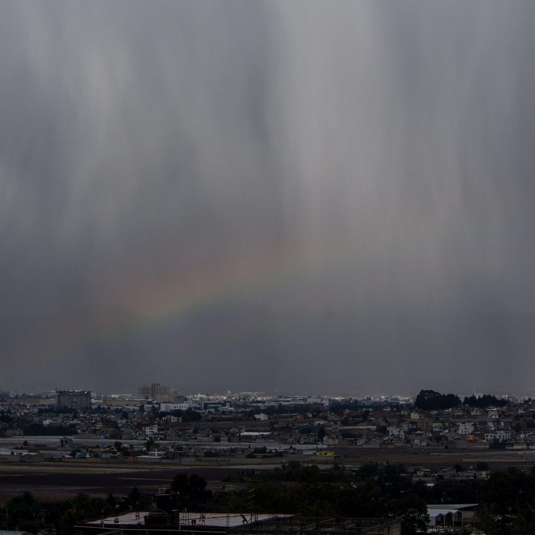 Tormenta en el Valle de México en marzo 2026.