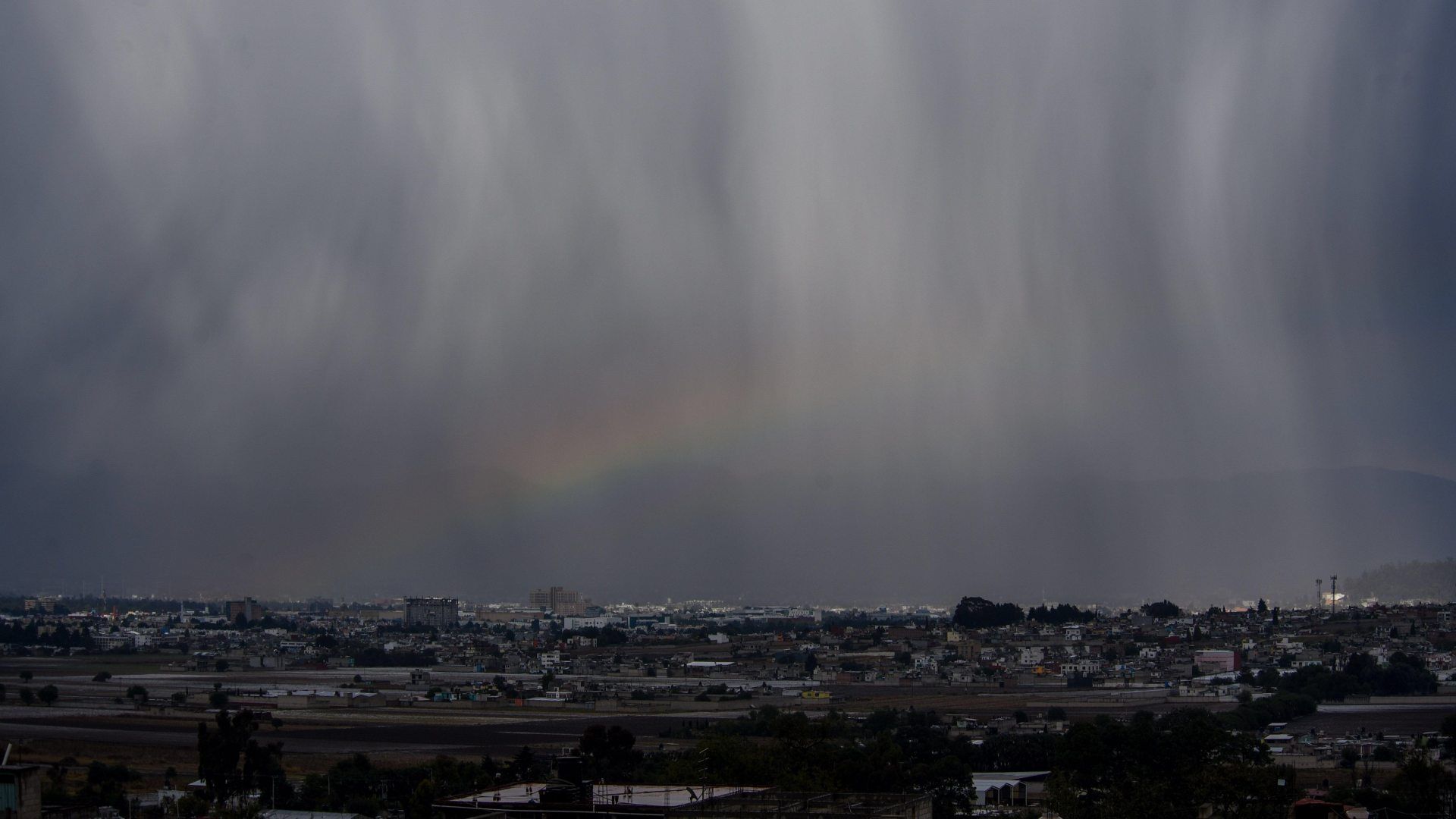 Tormenta en el Valle de México en marzo 2026.
