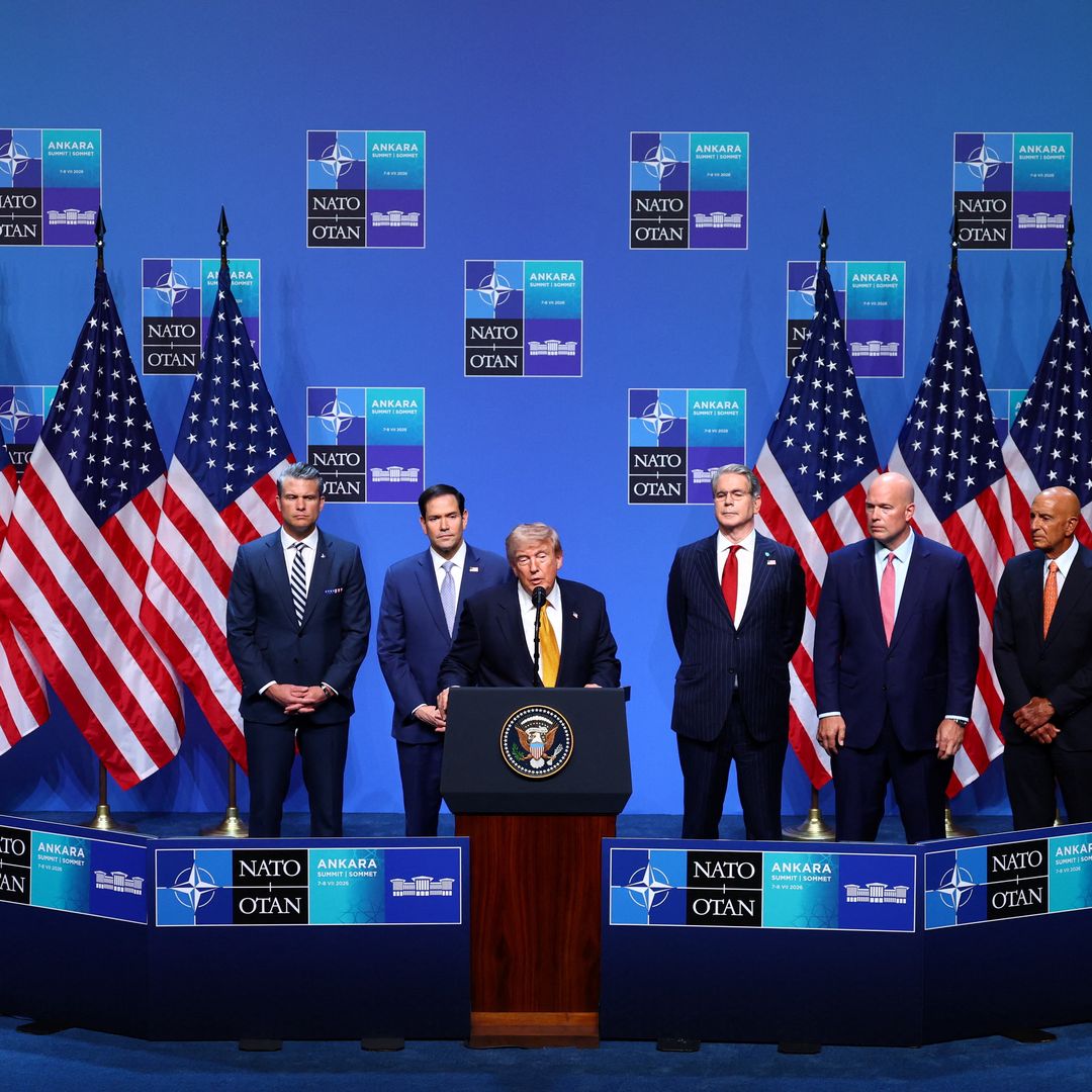 Donald Trump, presidente de Estados Unidos, en la OTAN