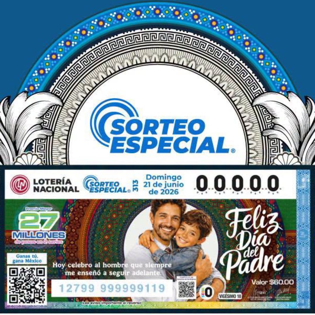 Checa Dónde Cayó Premio Mayor de Lotería Nacional 21 de Junio por el Día del Padre 2026