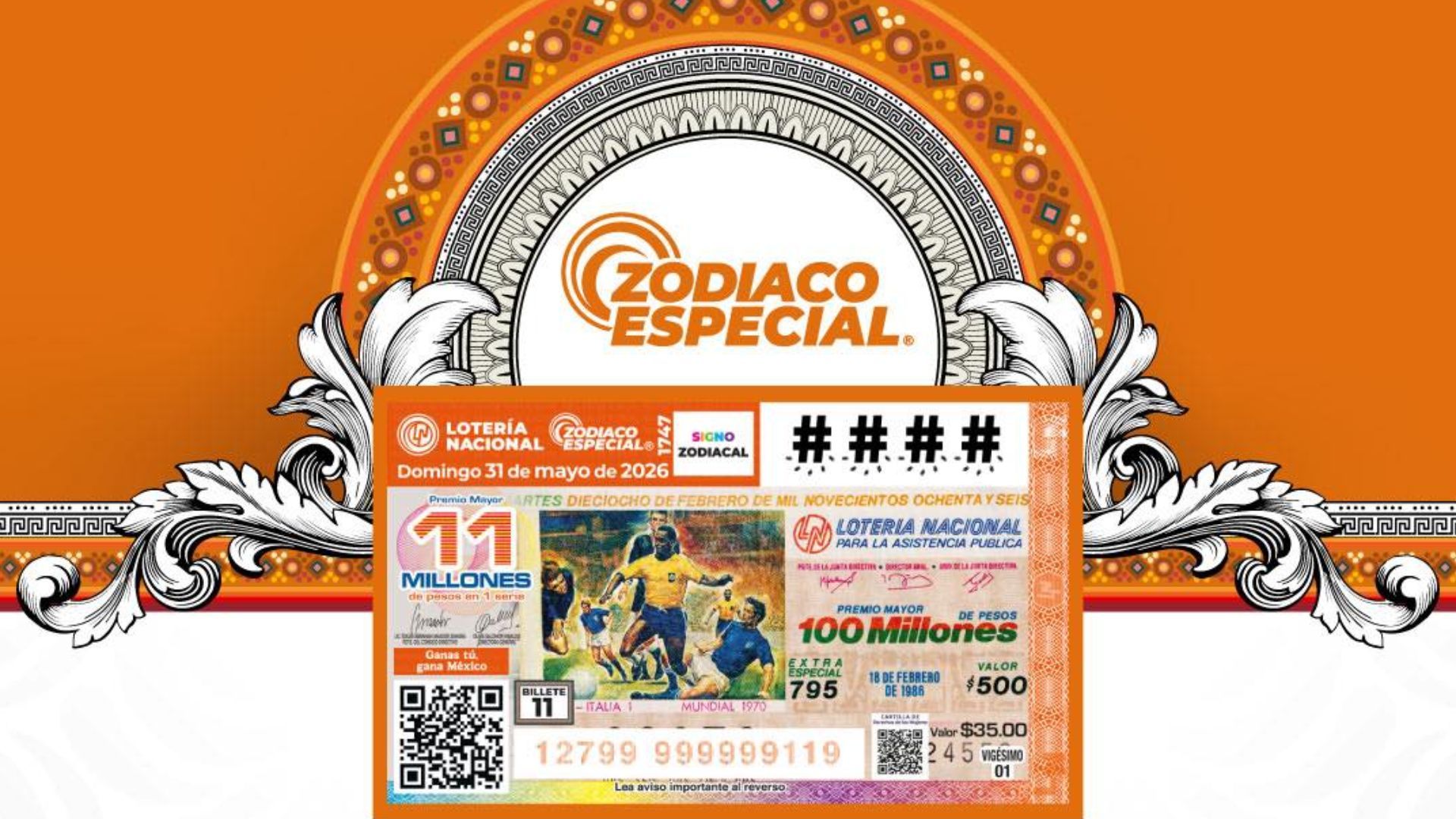 Checa Dónde Cayó Premio Mayor de la Lotería Nacional por Sorteo Zodiaco Especial 1747