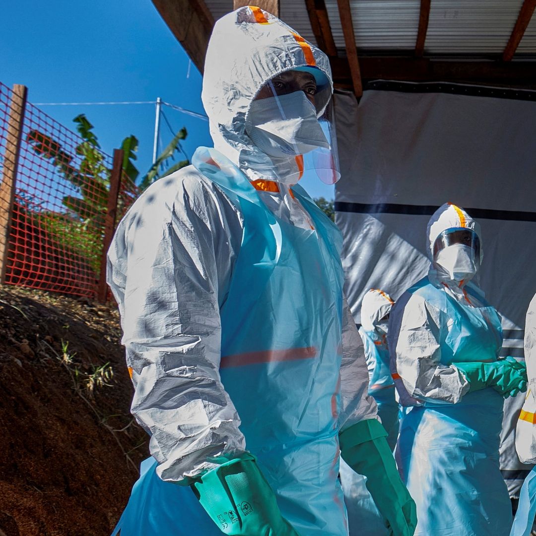 Casos confirmados de ébola en África