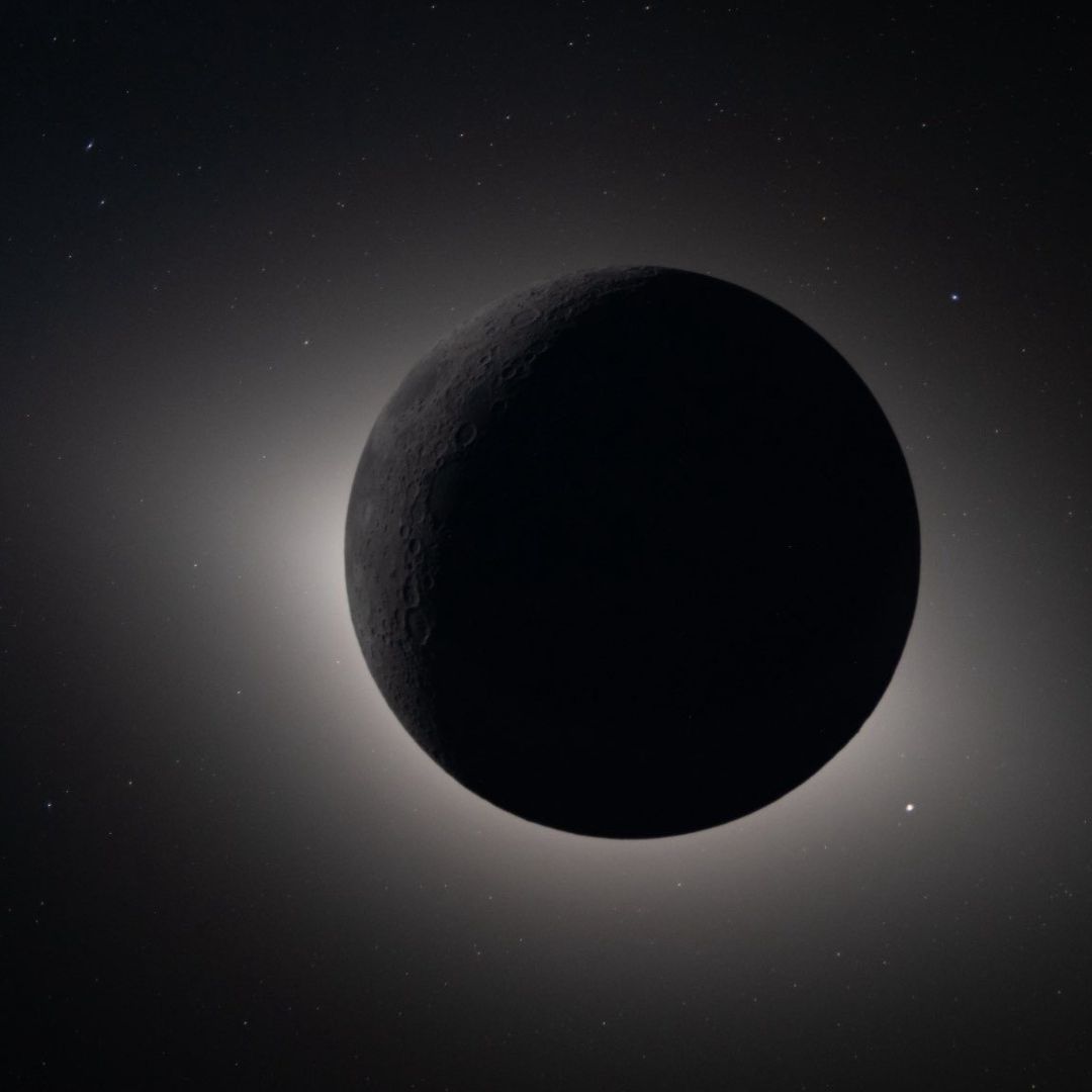 Así es un eclipse total de sol.  Foto: AP