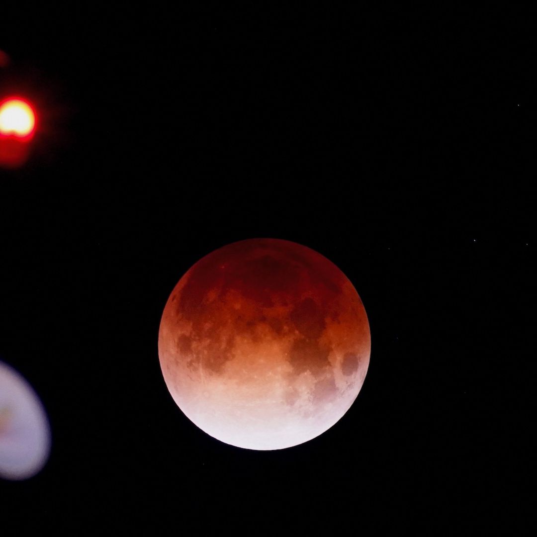 Eclipse lunar desde Mexicali