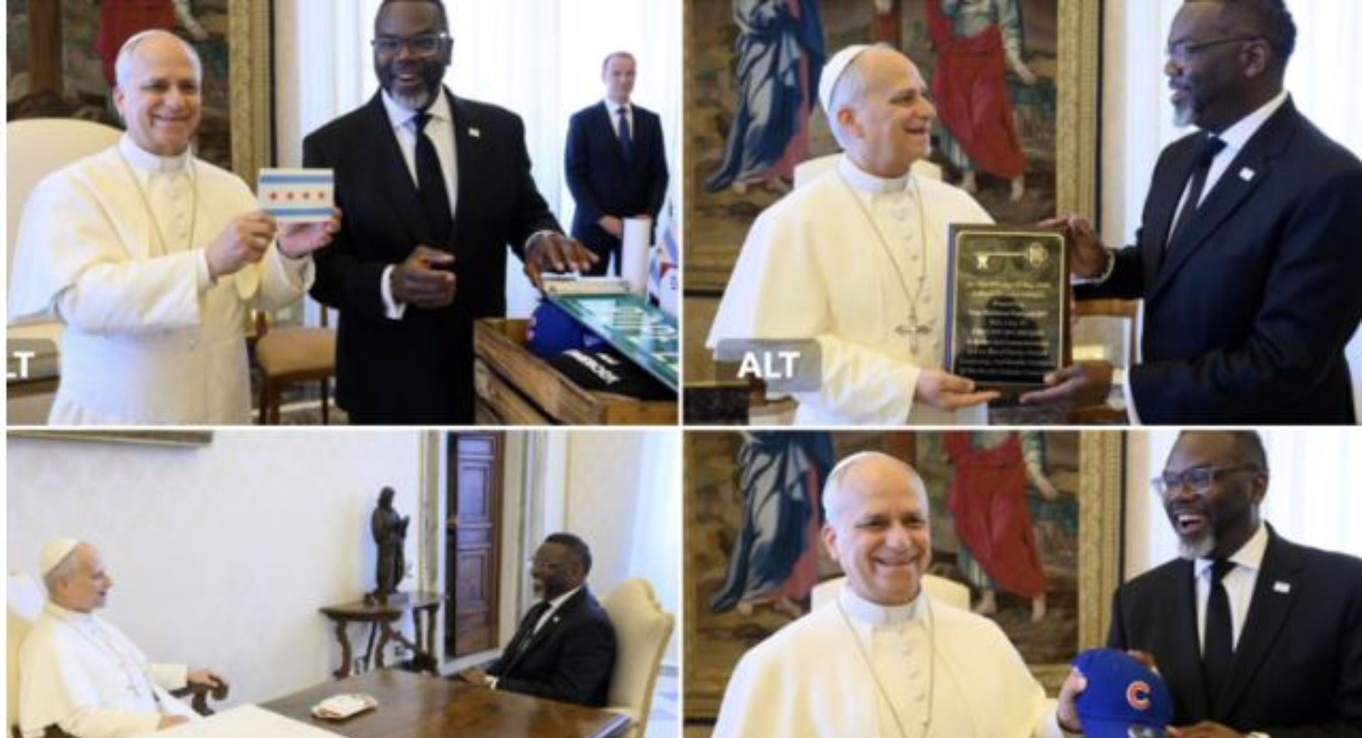Reunión entre el papa y el alcalde de Chicago