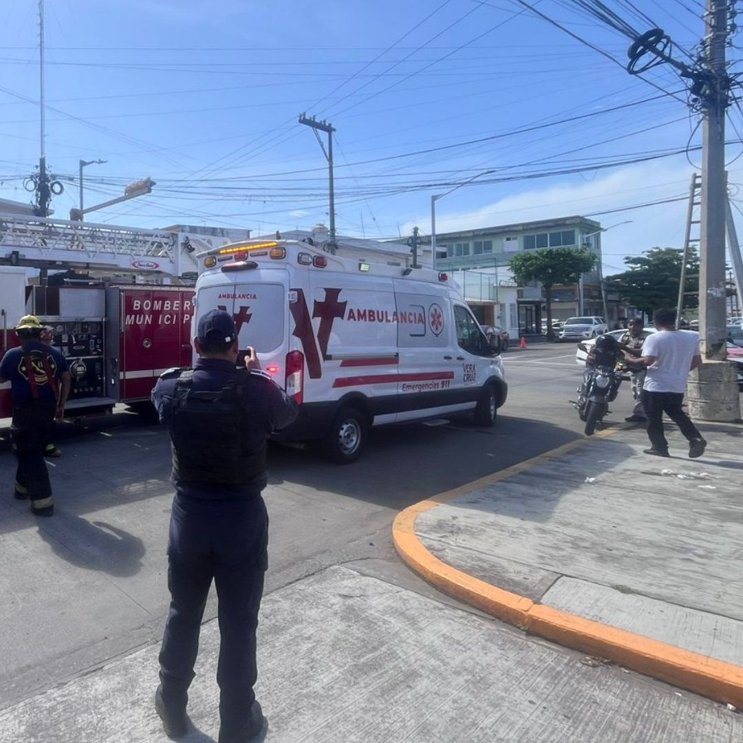 Hombre electrocutado en Veracruz