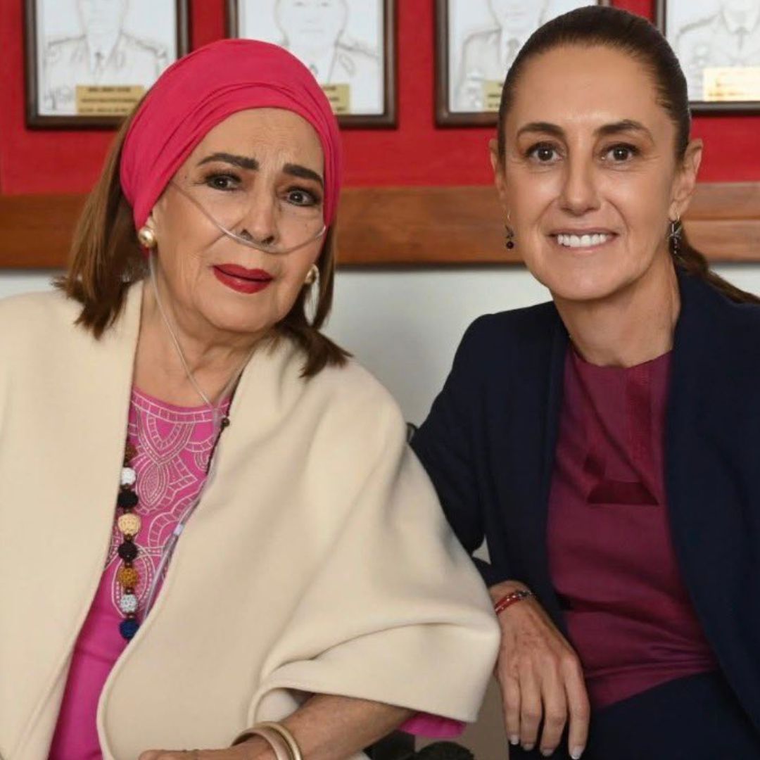 Elsa Aguirre y Claudia Sheinbaum en Morelos, el 8 de enero 2026.