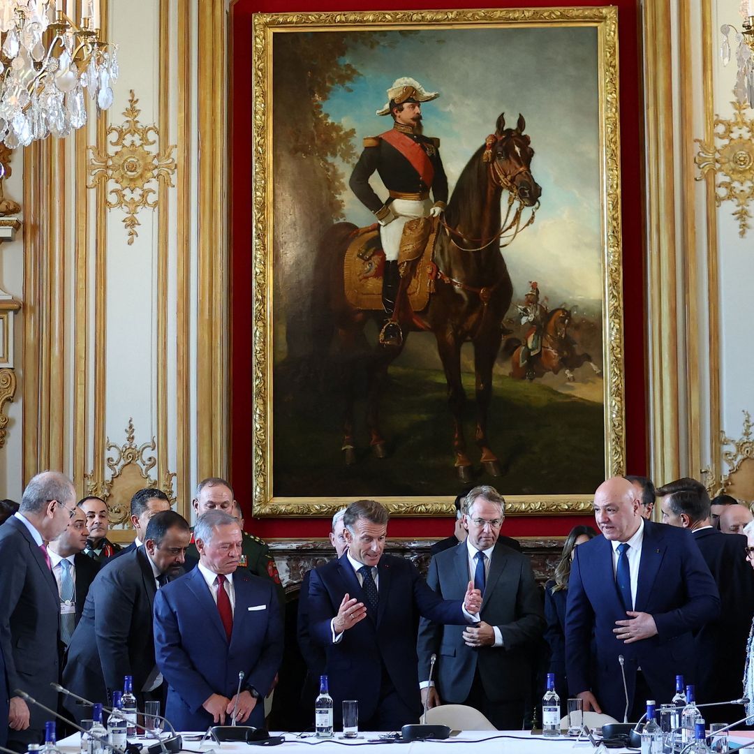 Emmanuel Macron, presidente de Francia, se reúne con líderes de Líbano y Jordania