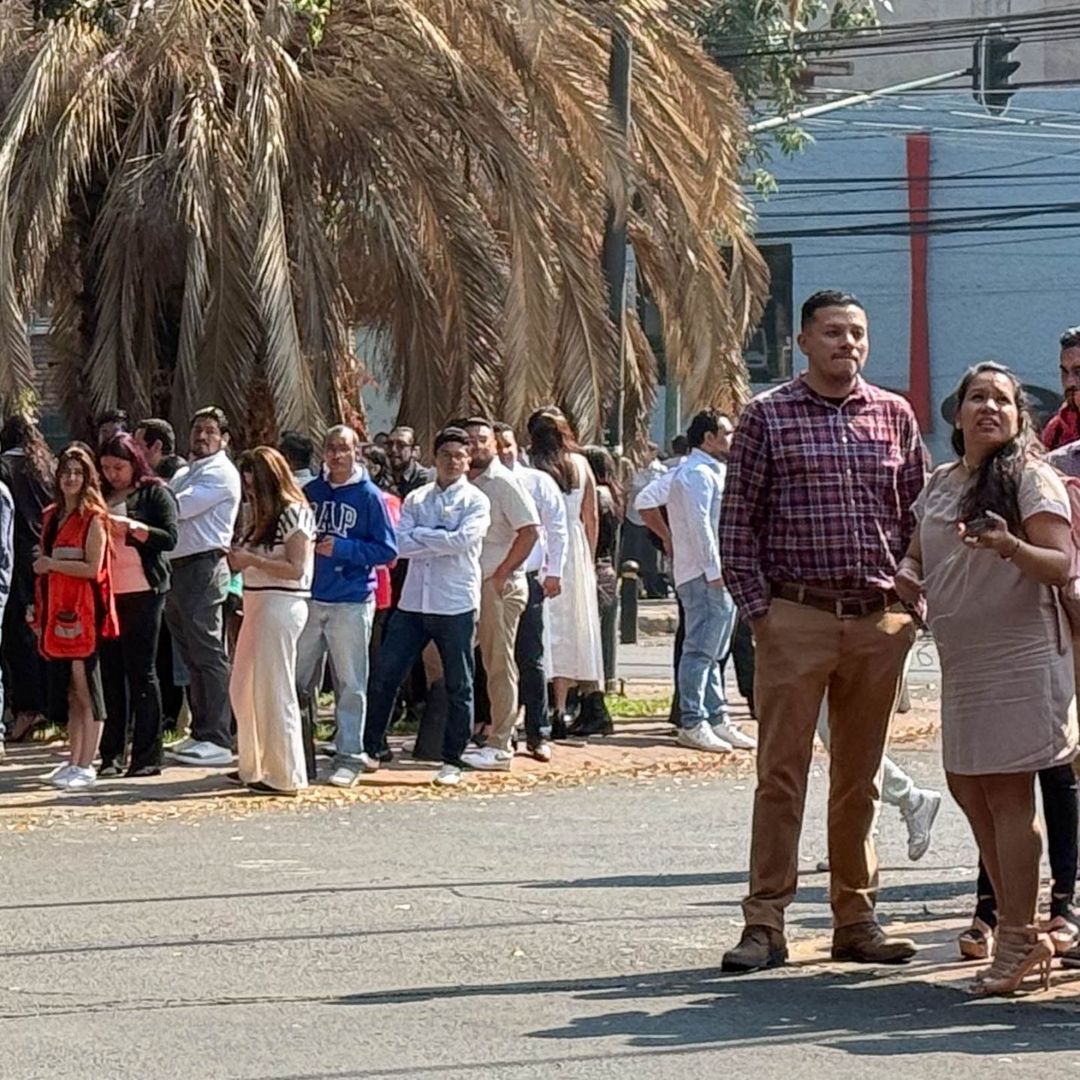 Evacuación por sismo en CDMX