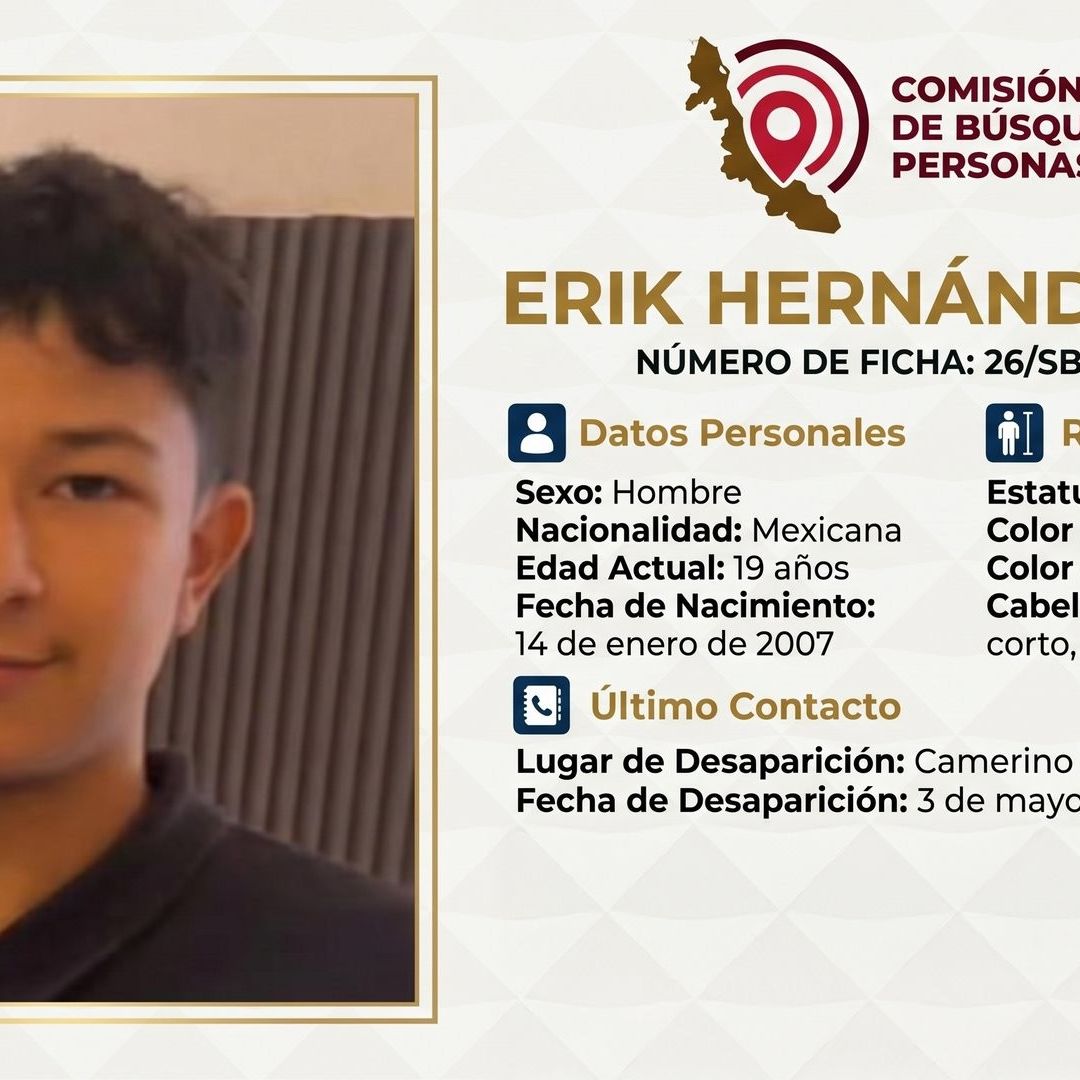 Erik Hernández desapareció tras salir de trabajar en Orizaba
