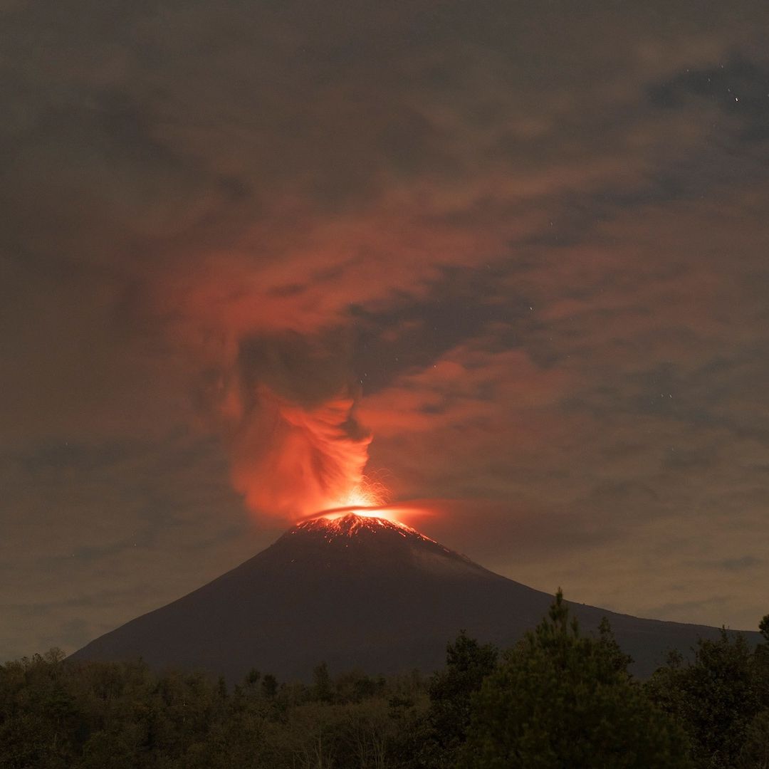 Volcán Popocatépetl en 2023