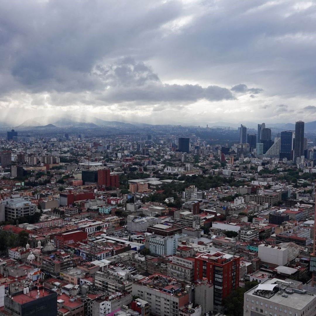 Vista del cielo en la Ciudad de México.