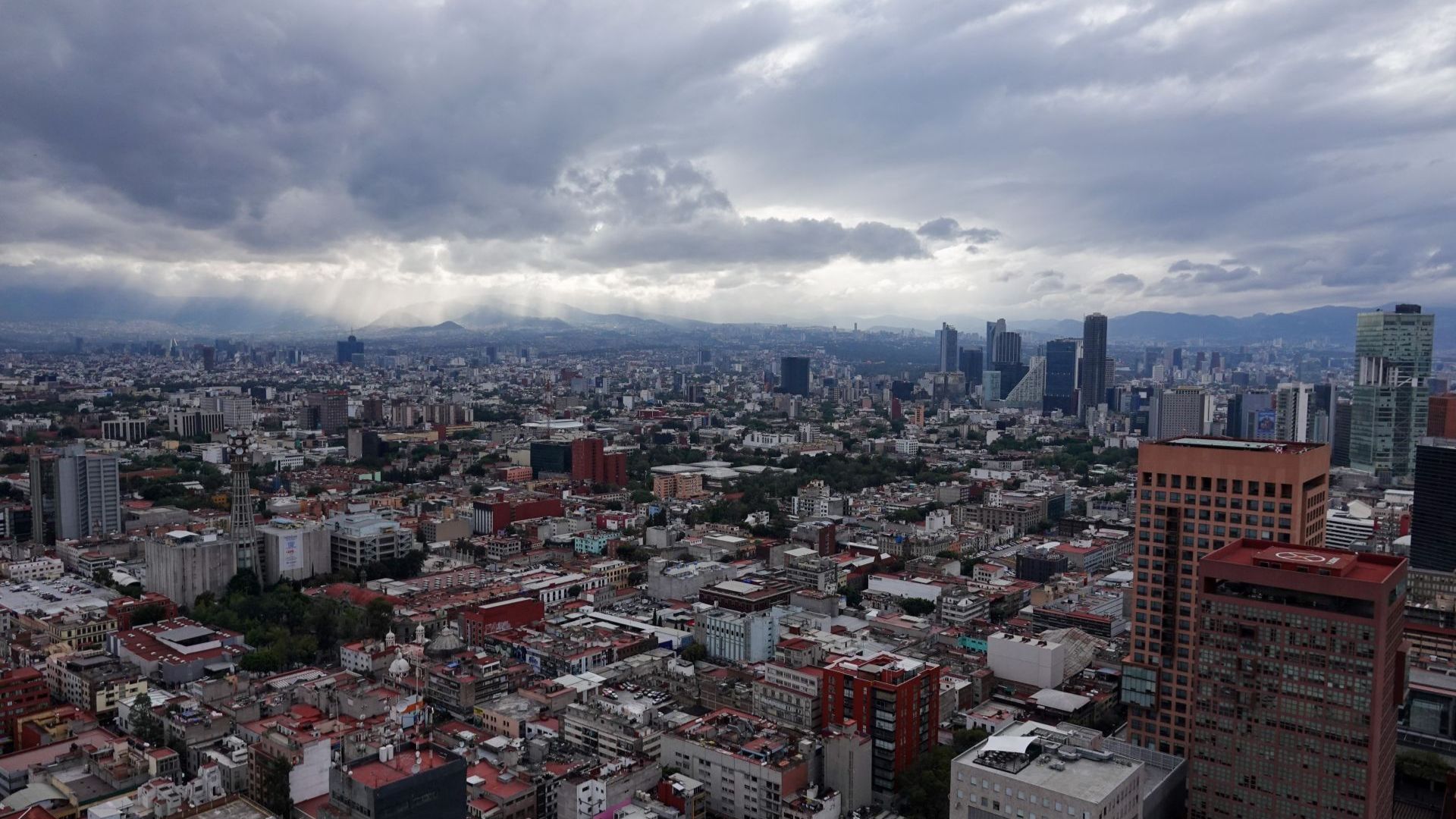 Vista del cielo en la Ciudad de México.