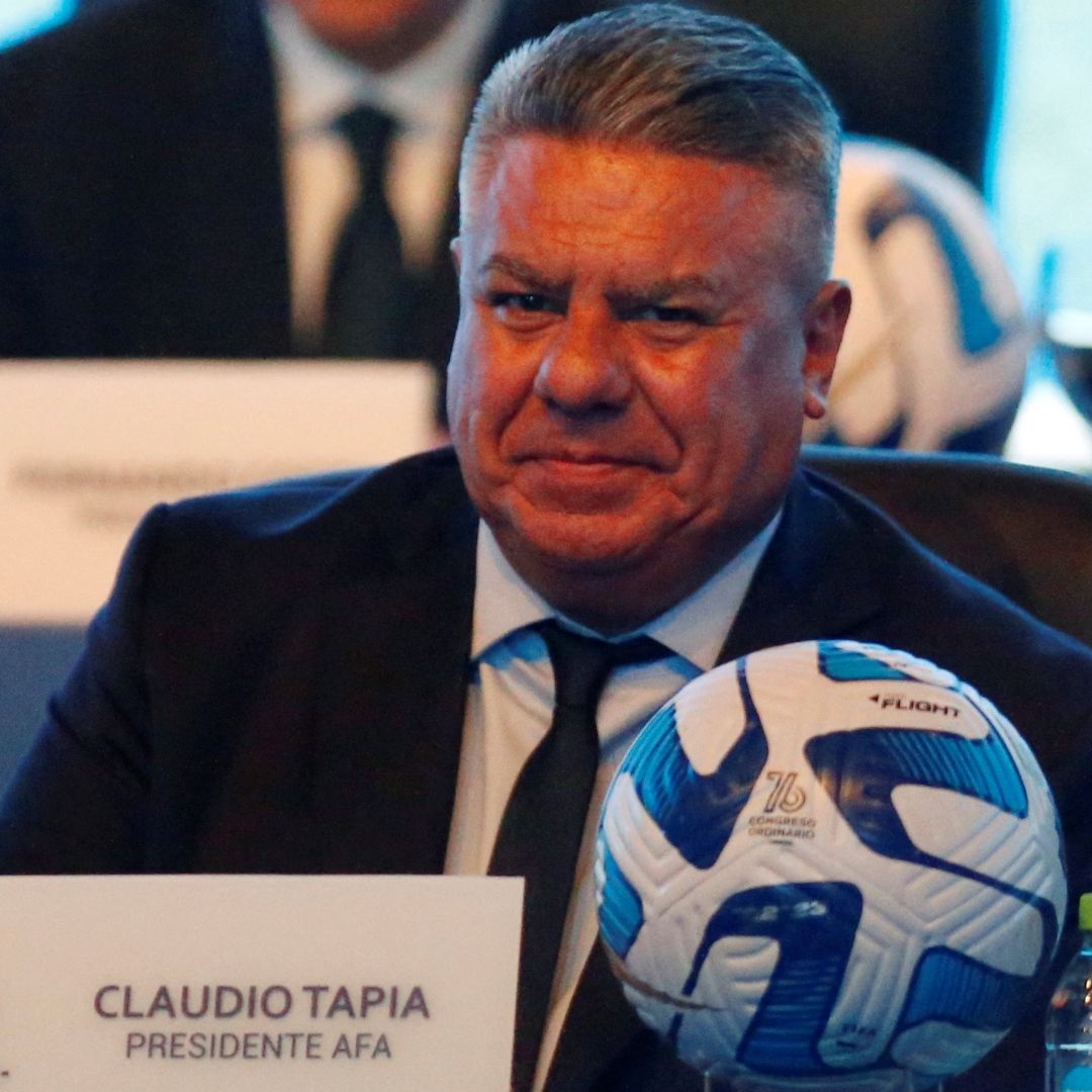 Claudio "Chiqui" Tapia, presidente de la AFA, está en el ojo del huracán por supuesto desvío de fondos.