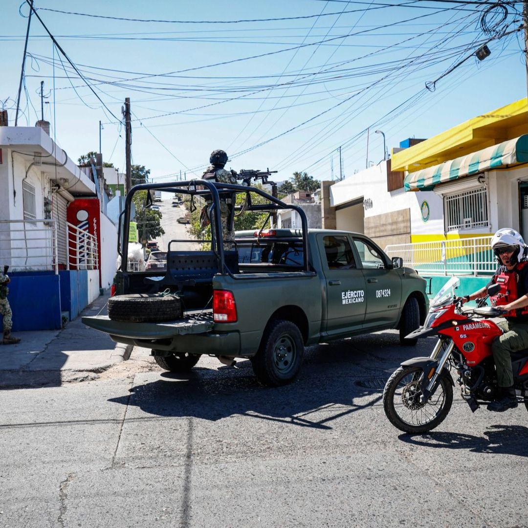 Fuerzas Armadas durante un operativo de seguridad en Sinaloa