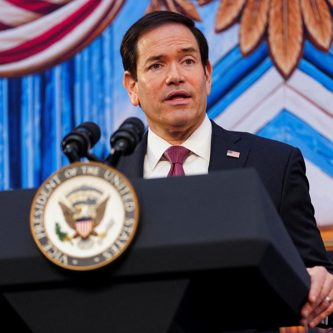 El secretario de Estado de EUA, Marco Rubio, durante un discurso en Washington D.C. el 3 de septiembre de 2026. Foto: Reuters