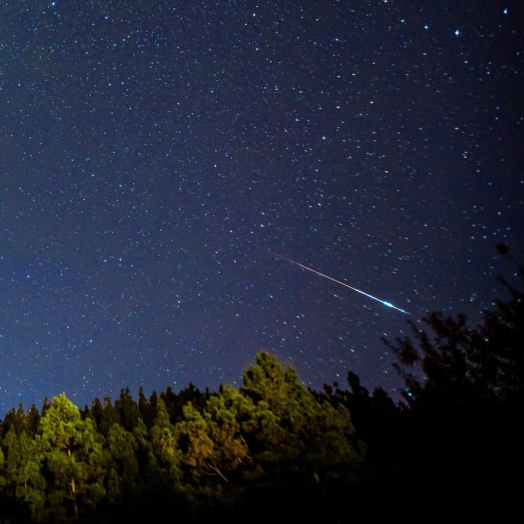 Meteoro de una lluvia de estrellas