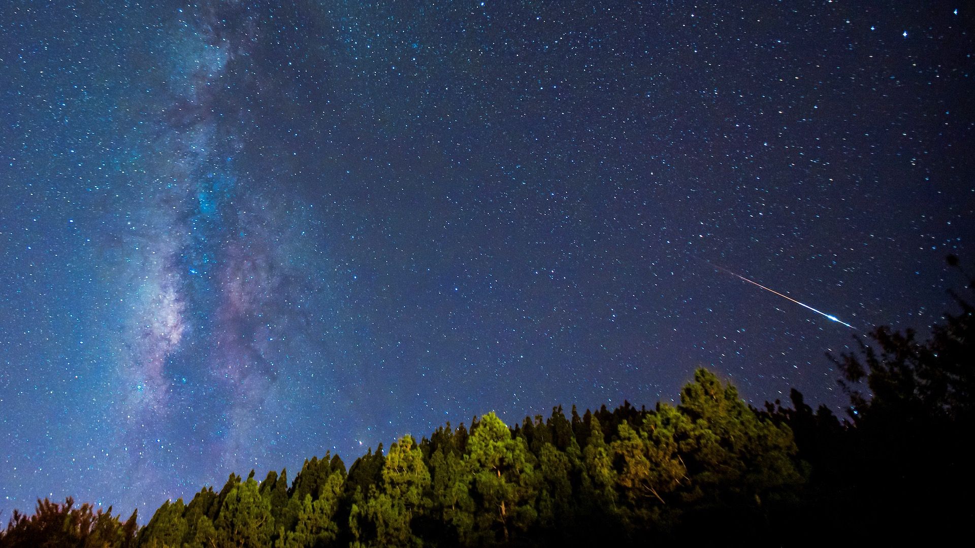 Meteoro de una lluvia de estrellas