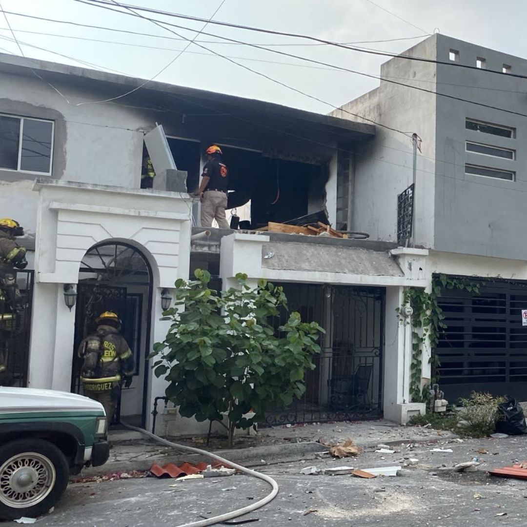 Explosión en casa