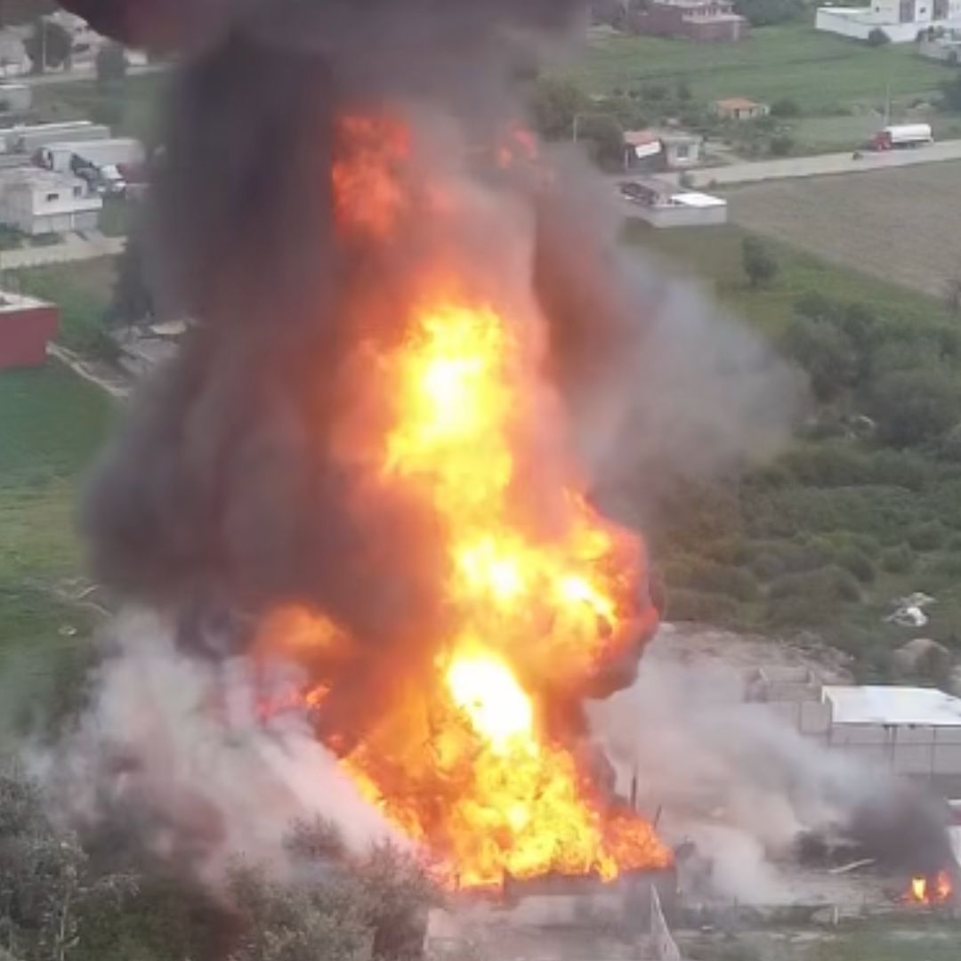 Explosión de autotanques de gas LP en Tepeaca, Puebla.