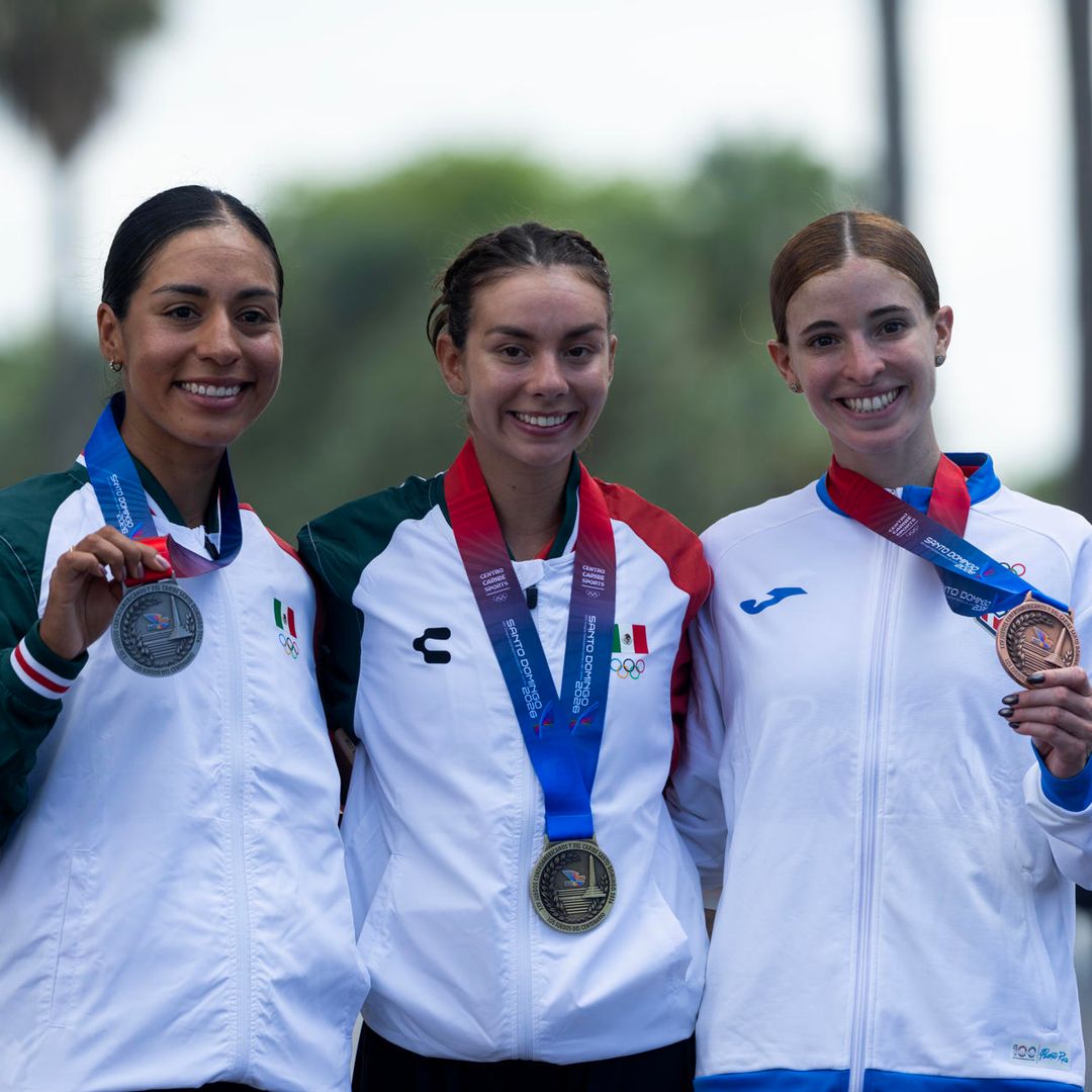 Alegna González de México ganó la medalla de oro en la prueba de medio maratón marcha femenino, mientras que Alejandra Ortega se llevó la de plata