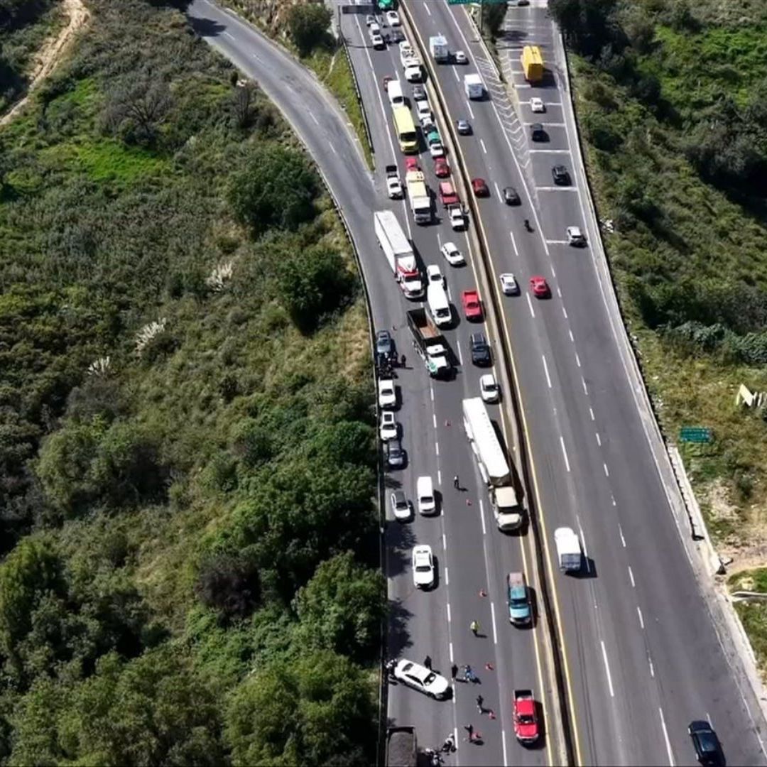 Accidente en la autopista Chamapa-Lechería