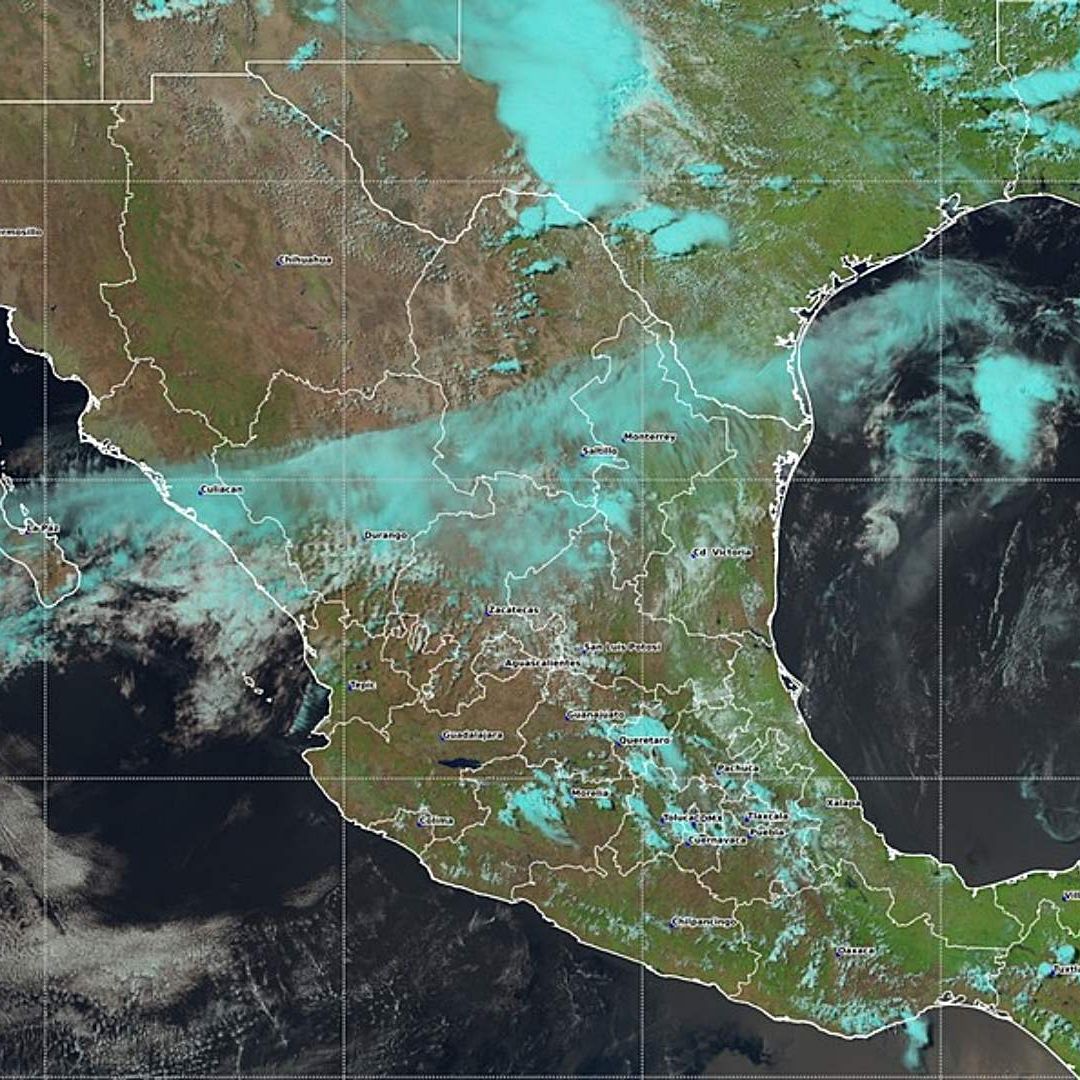 Imagen de satélite de la República Mexicana el 26 de mayo de 2026.