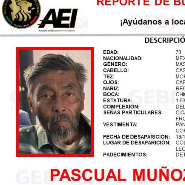 Busca esposa a su esposo en Monterrey