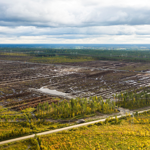 Tala de árboles en el norte de Finlandia en sitio destinado a centro de datos