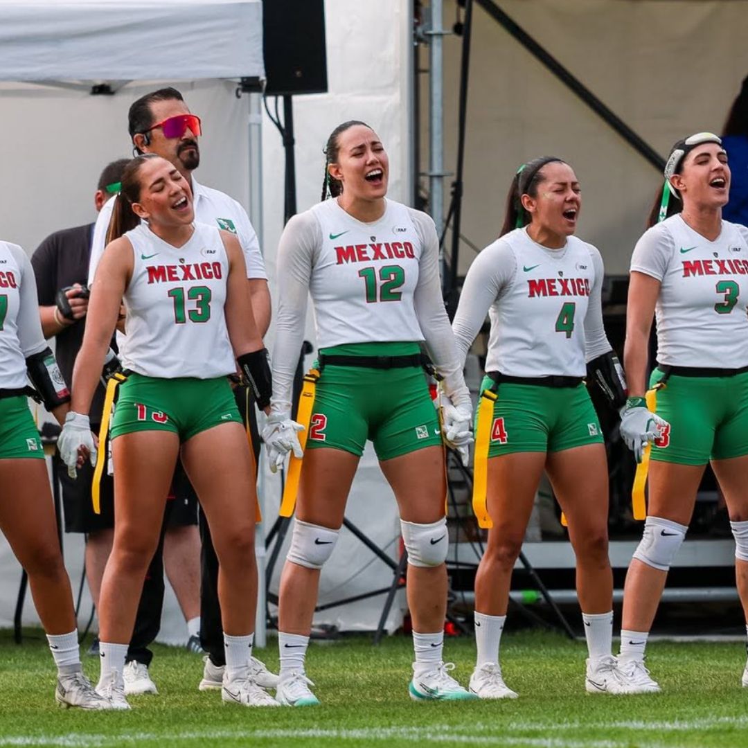 El equipo mexicano femenil de flag football consiguió la victoria ante España