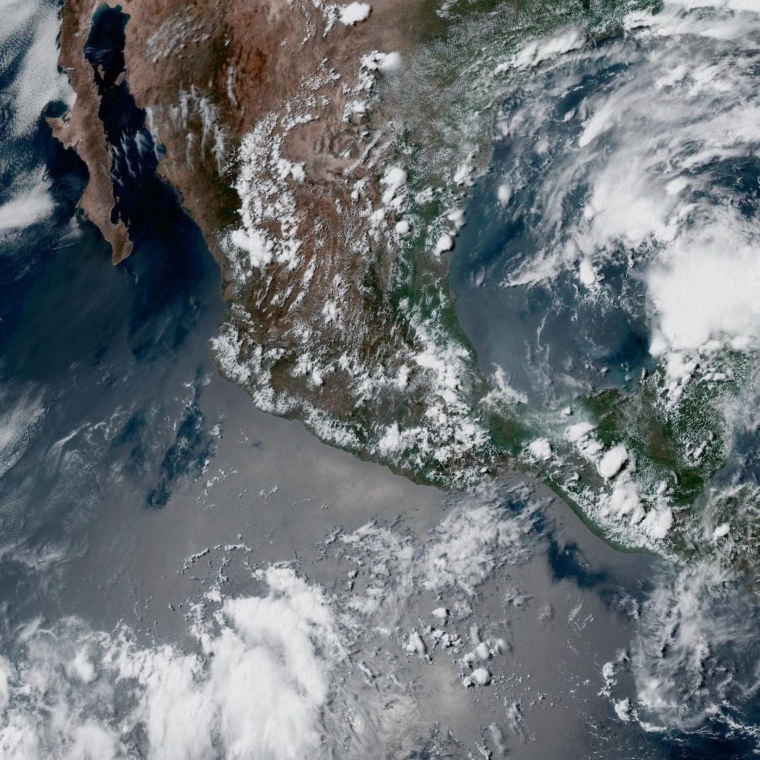 Vista satelital de México