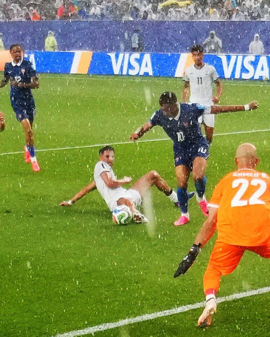 Francia vs Irak suspendido por intensa lluvia