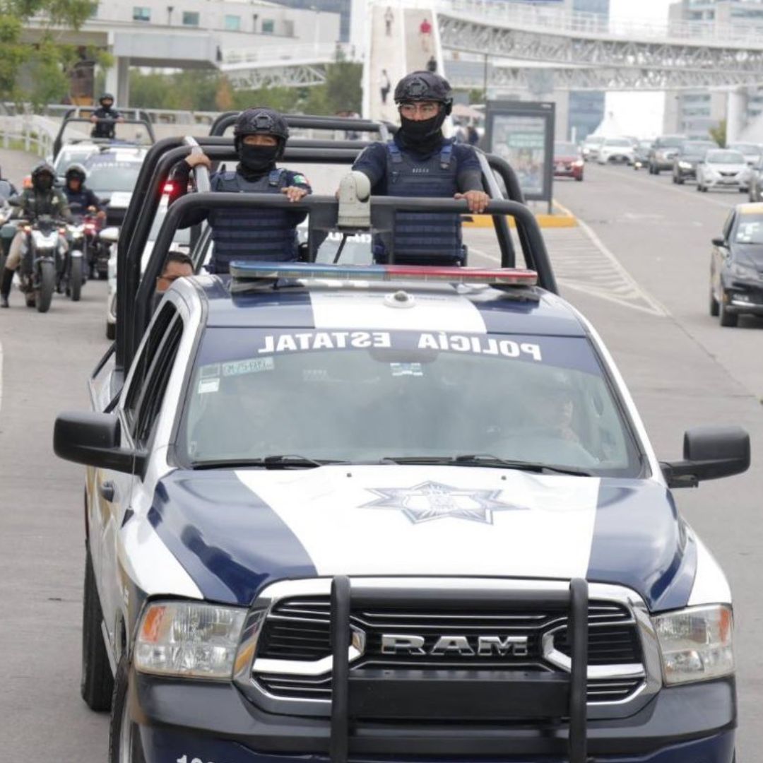 Operativo seguridad en Vía Atlixcáyotl de Puebla