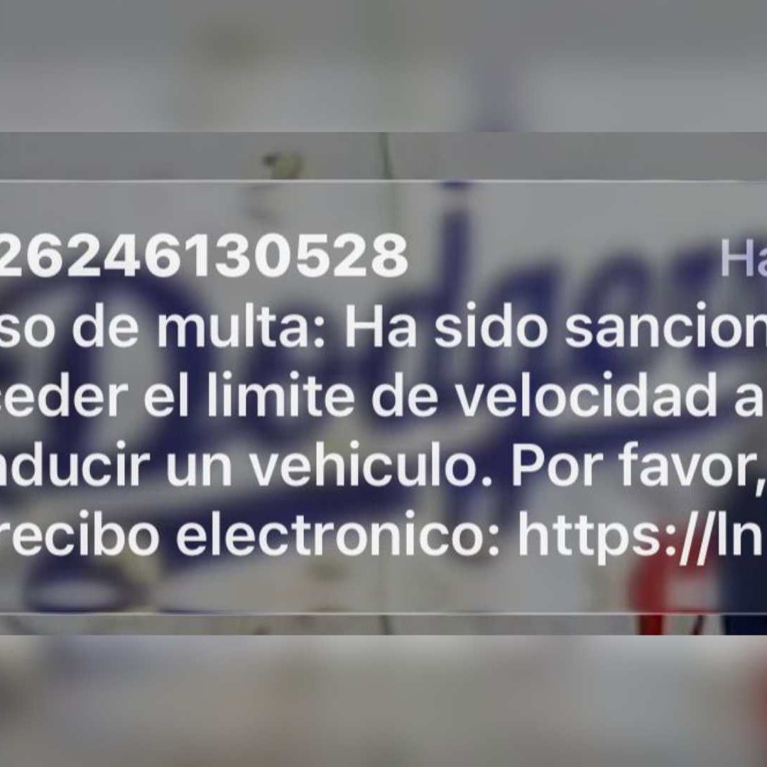 Captura de pantalla con fraude