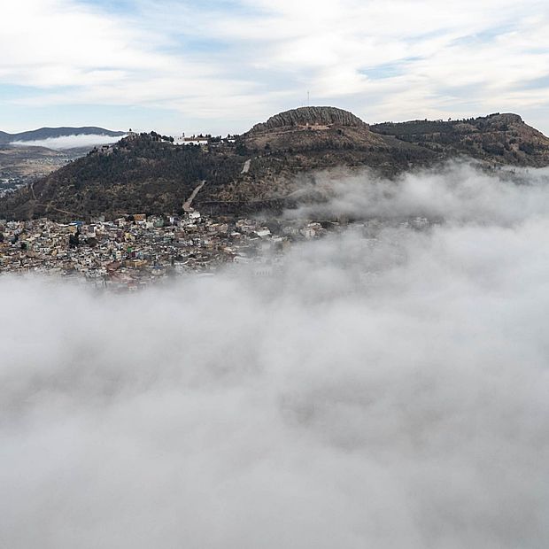 Neblina y cielo nublado en Zacatecas en enero 2026. Foto: Cuartoscuro | Archivo