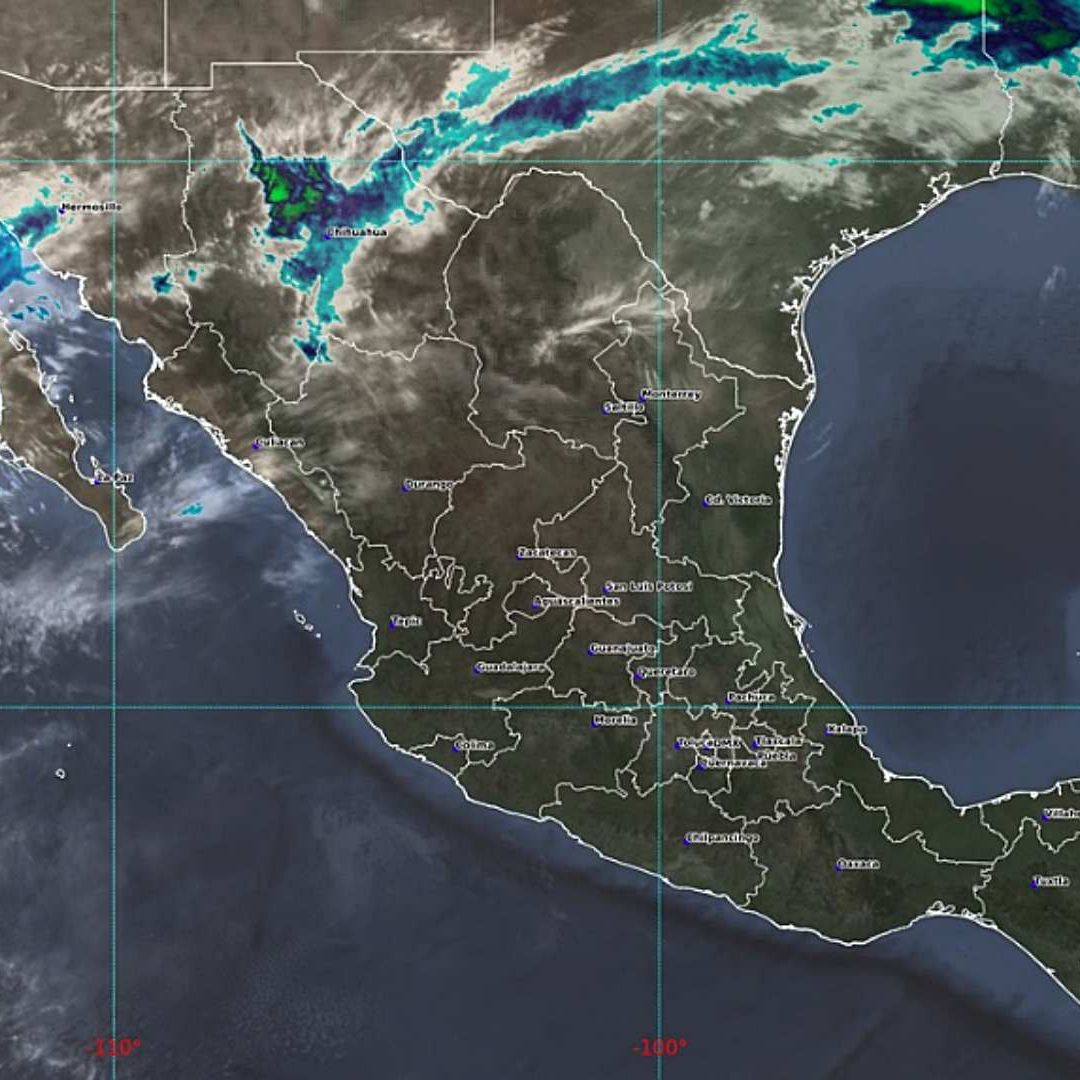 Imagen de satélite de la República Mexicana el 28 de abril de 2026.