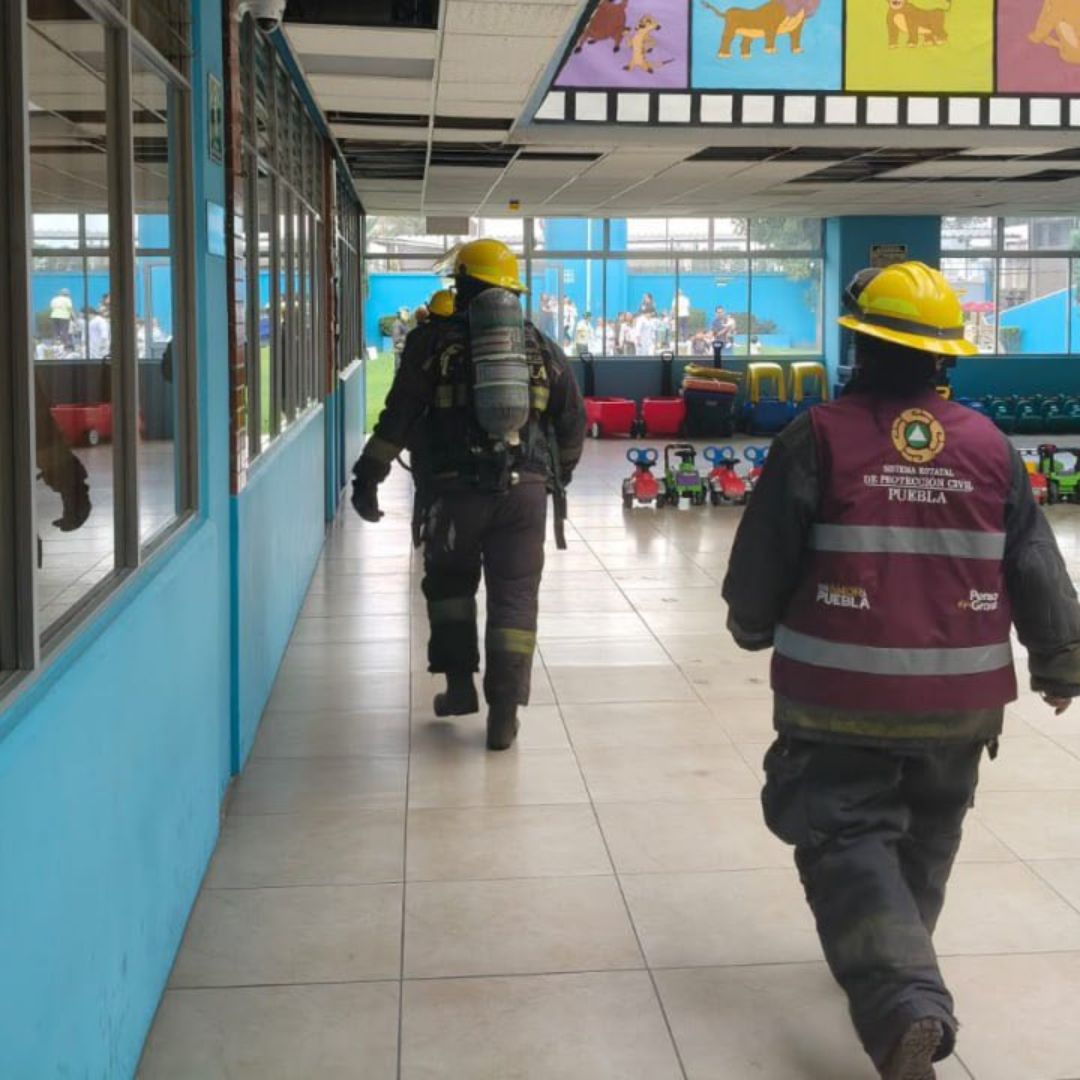 Evacuación 38 Menores Edad Fuga Gas Guardería Colonia Las Cuartillas Puebla