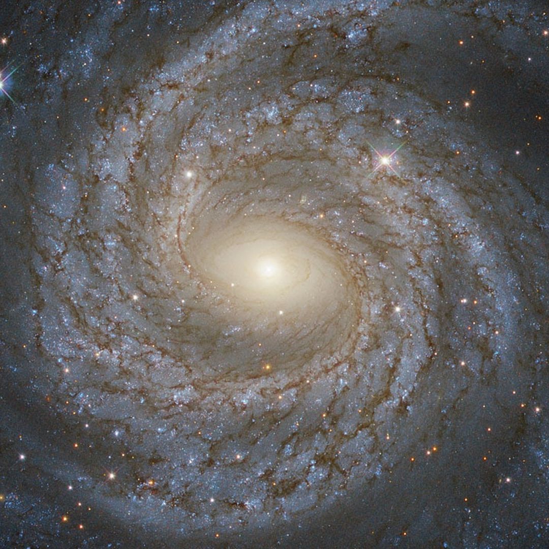 Fotografía de una galaxia semejante a la Vía Láctea