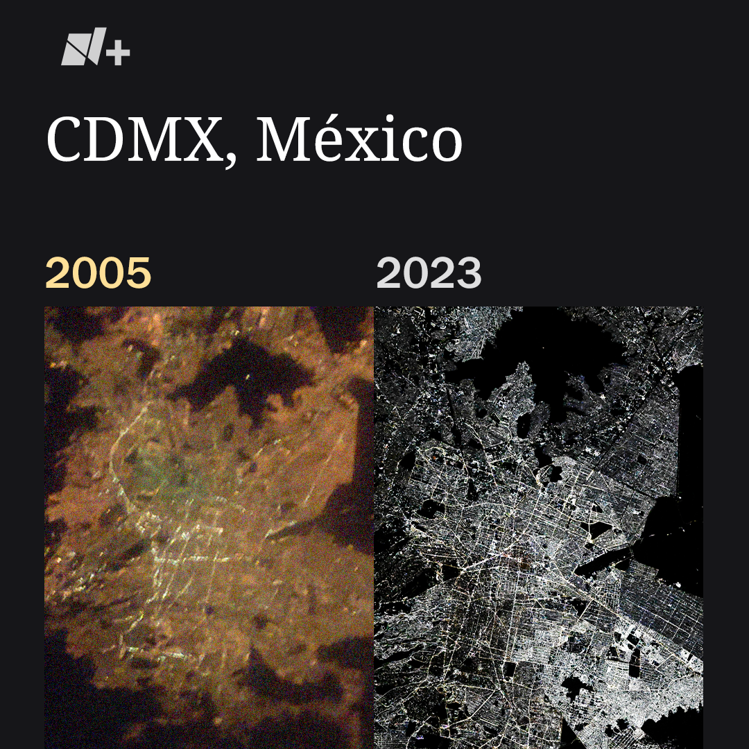 Luces de CDMX desde el espacio