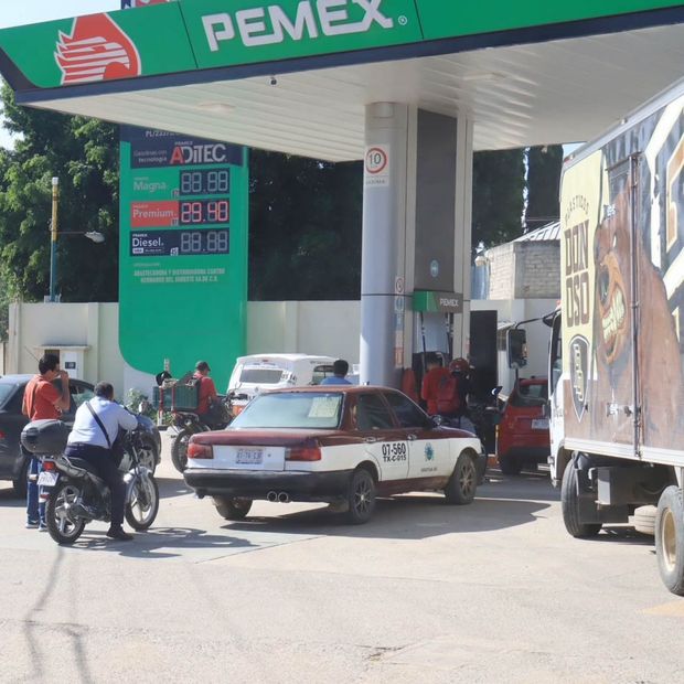 Gasolinera de Pemex en Oaxaca