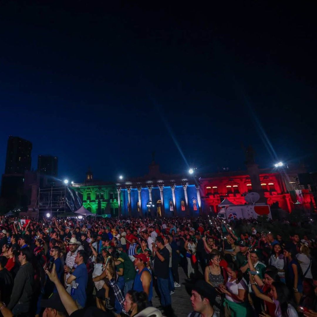 Grito de Independencia 2026 en Macroplaza de Monterrey