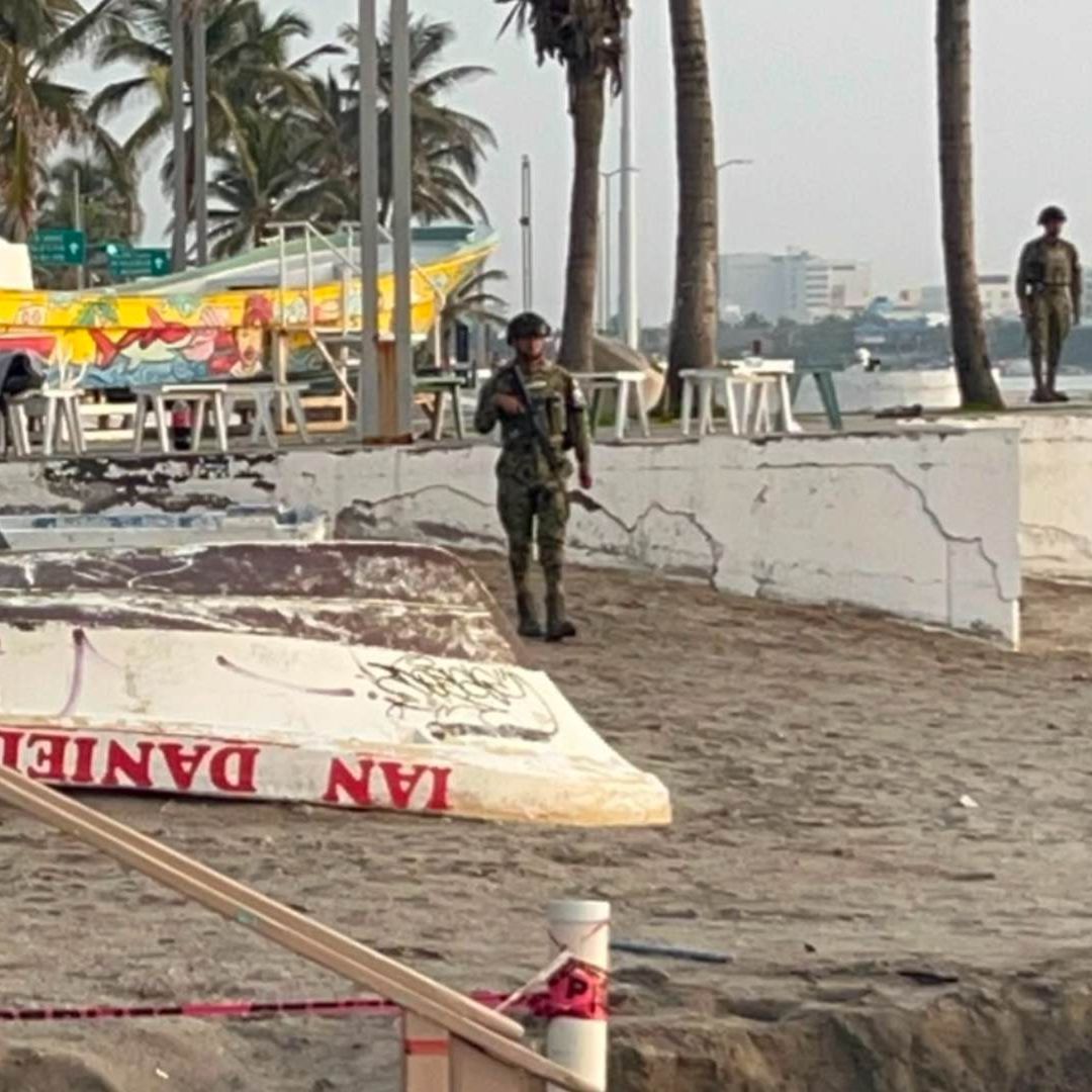 Movilización por hallazgo de hombre muerto en playa Martí en Veracruz