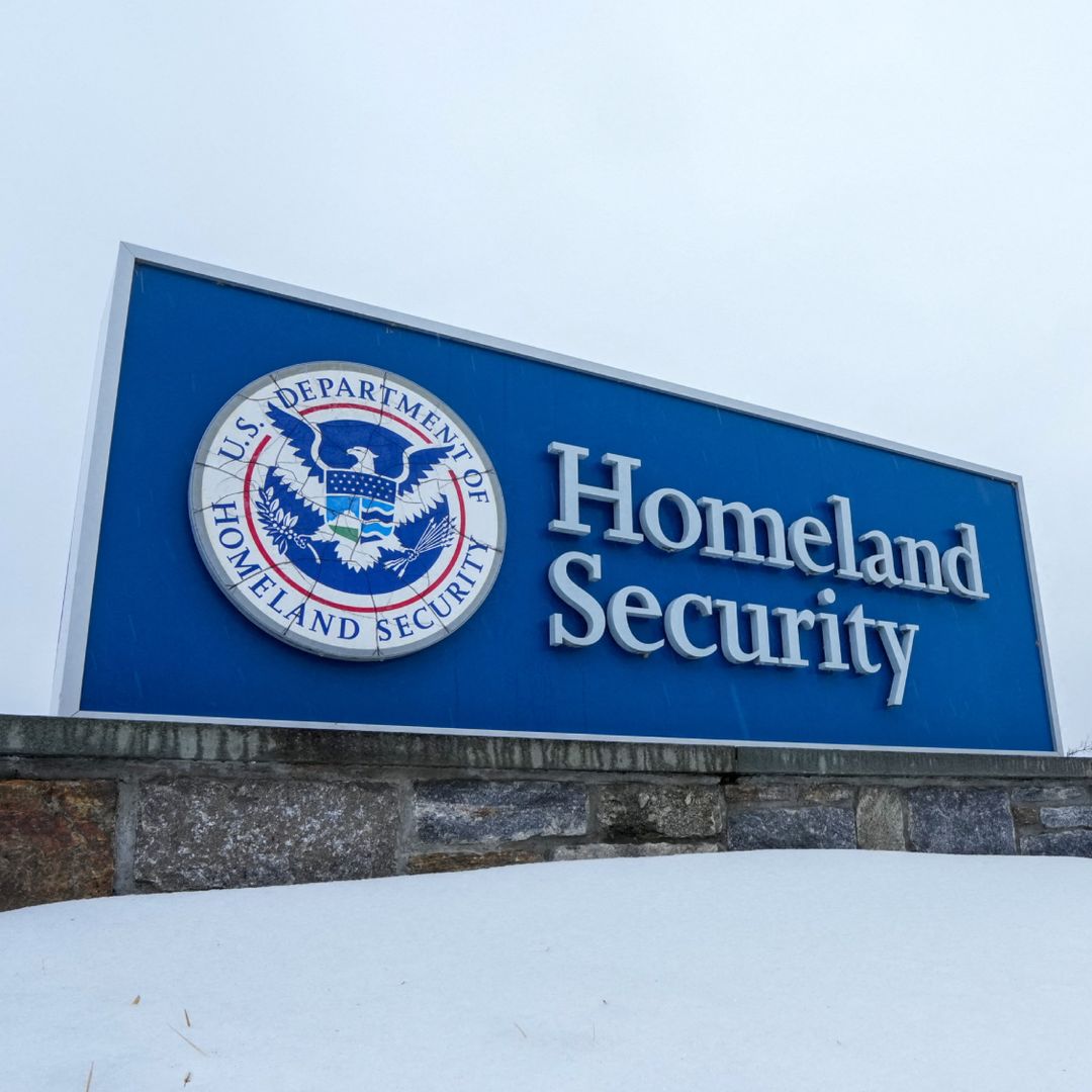 Letrero del Departamento de Seguridad Nacional de los Estados Unidos