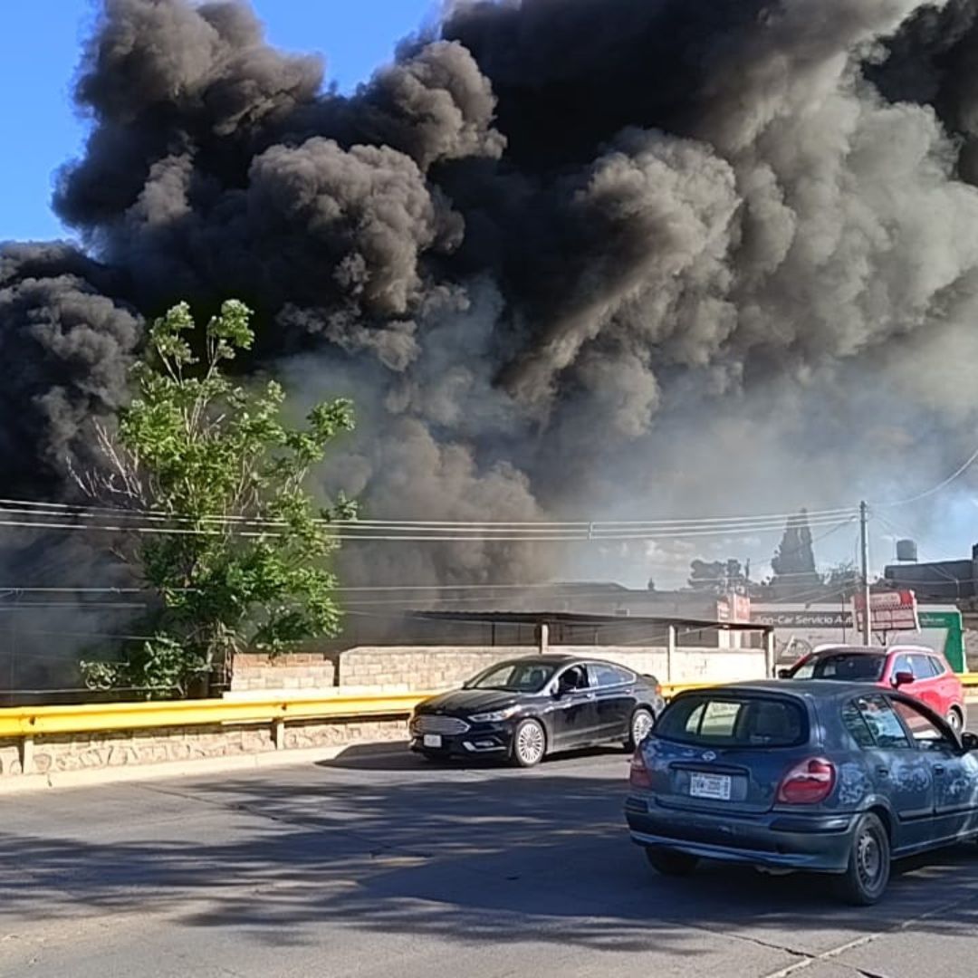 La comuna de humo era visible desde distintos puntos de la ciudad