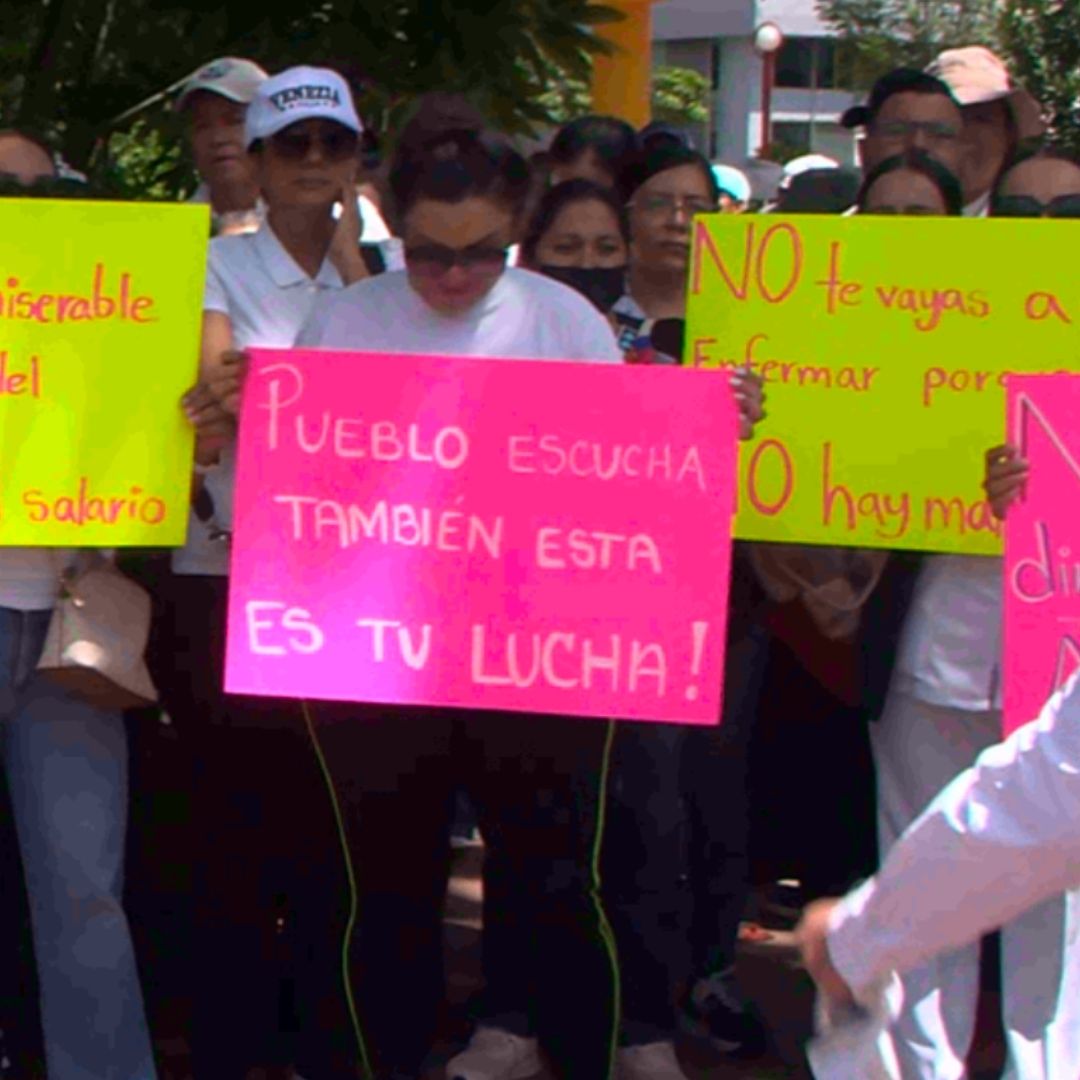Personal de salud se manifiesta