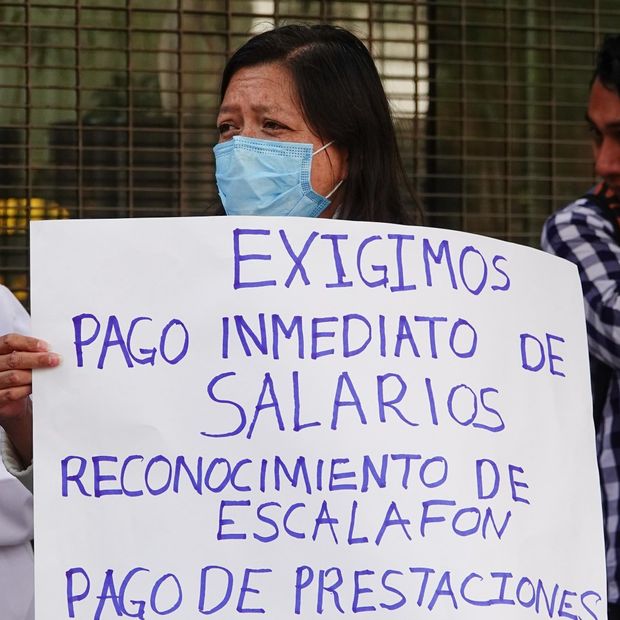 Personal de salud realiza protesta en IMSS Bienestar en octubre 2024 en CDMX. Foto: Cuartoscuro | Archivo