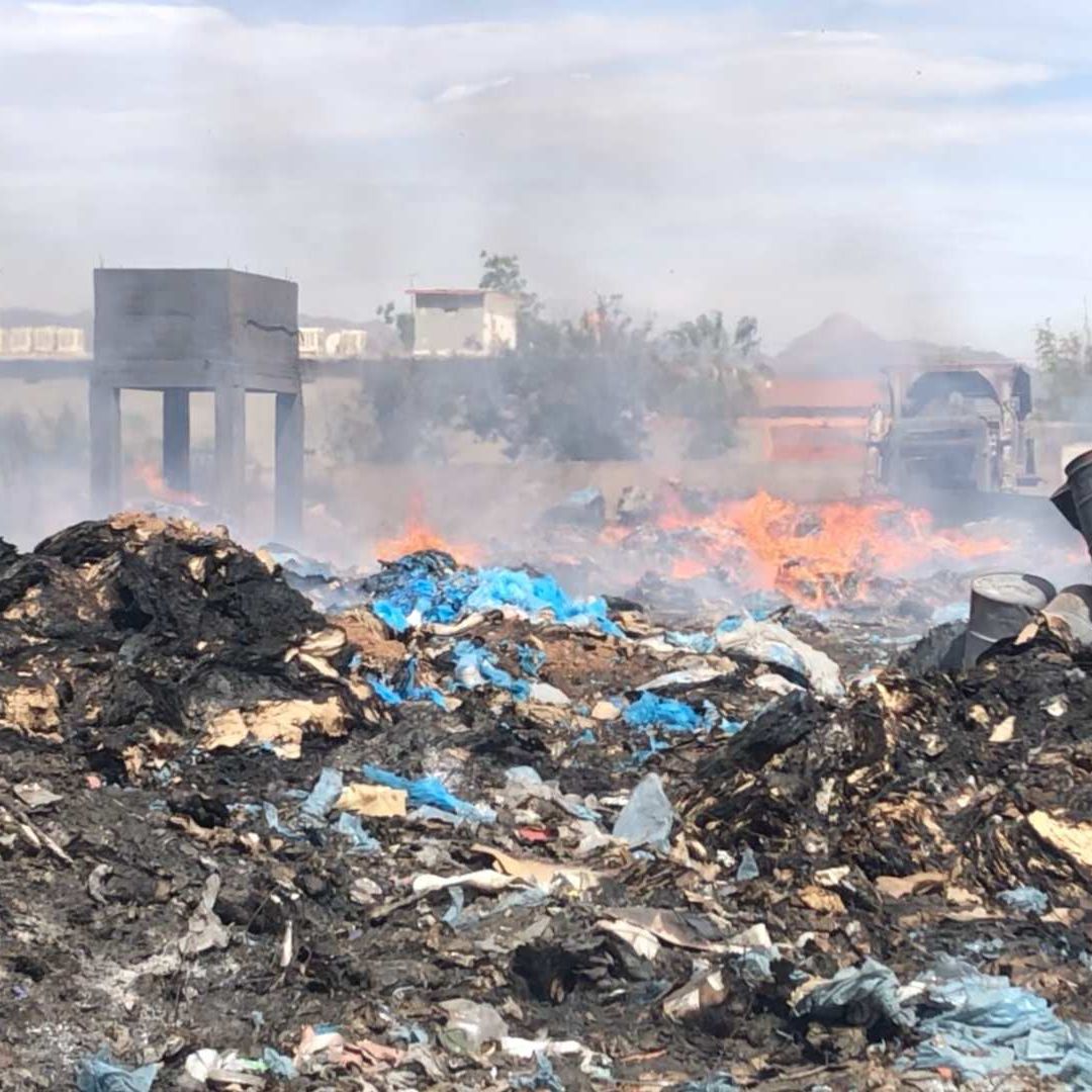 Incendio en Recicladora