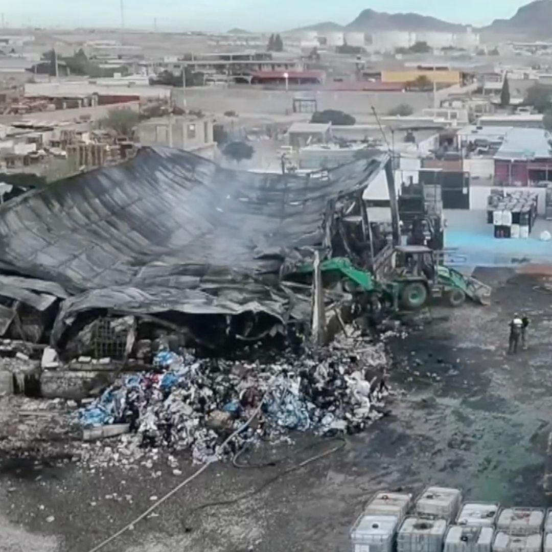 incendio recicladora de químicos