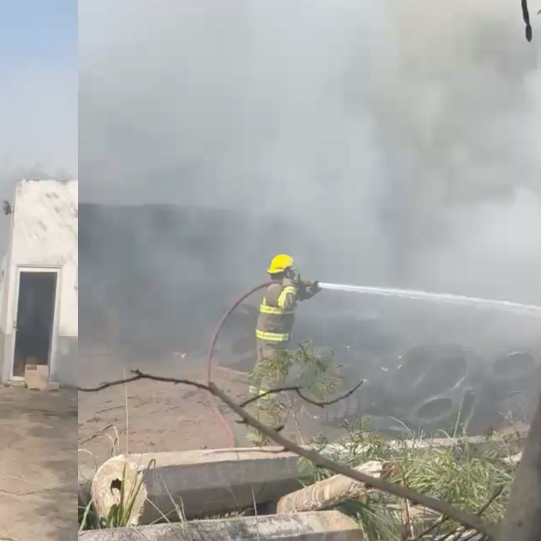 incendio en bodega